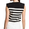 Pulls Noir/Blanc Femme Morgan Rayures