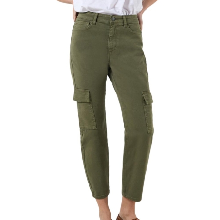 Jean Cargo Kaki Femme Noisy May Moni Hw
