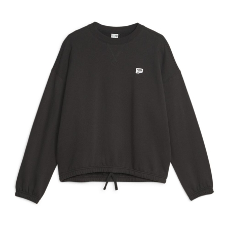 Sweat Noir Femme Puma Downtown Oversized