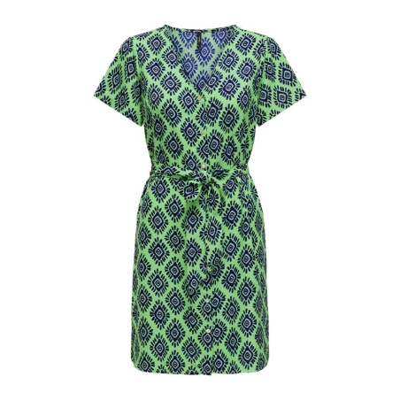 Robe Noir/Vert Femme Only Leah