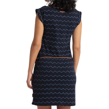 Robe Marine/Bleu Femme Ragwear Zig Zag