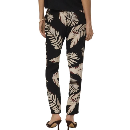 Pantalon fluide Noir/Beige Femme Vero Moda Joy