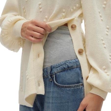 Pull de Grossesse Beige Femme Mamalicious Tora