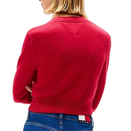 Pull Rouge Femme Tommy Hilfiger Tjw Sparkle Flag
