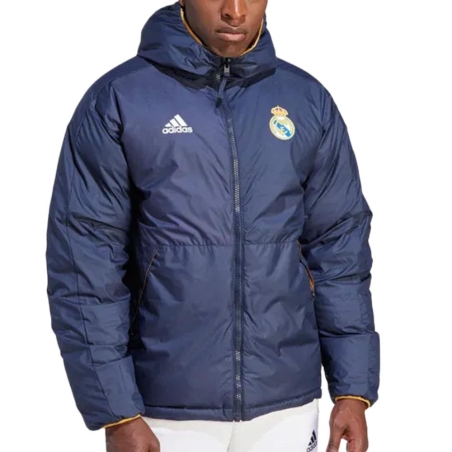 Real Madrid Doudoune Marine Homme Adidas Down