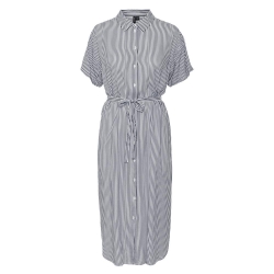 Robe à Marine/Blanc Femme Vero Moda Bumpy
