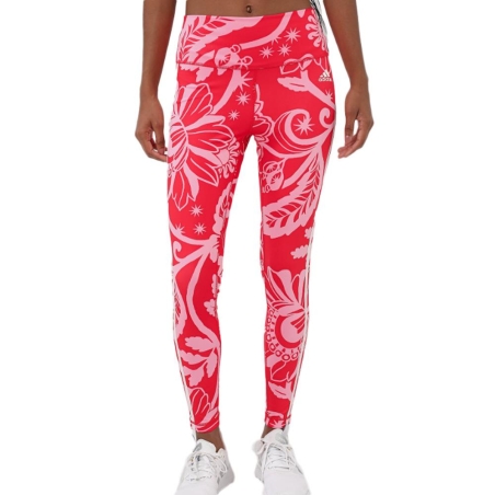 Legging Rouge/Rose Femme Adidas Farm