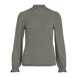 Pull Noir/Blanc Femme Vila Visabia