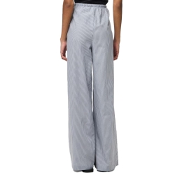 Pantalon fluide Bleu/Marron Femme Pieces Feline