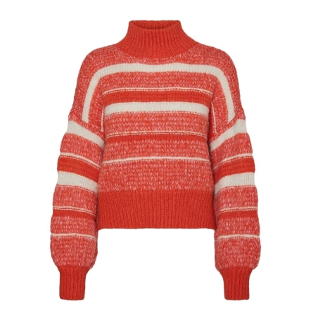 Pull Orange/Beige Femme Vero Moda Kamma