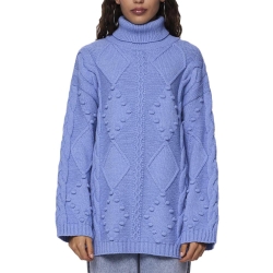 Pull Bleu Femme Pieces Wide Sleeve