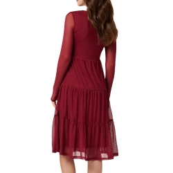 Robe Rouge Femme Vila Volettis Mesi