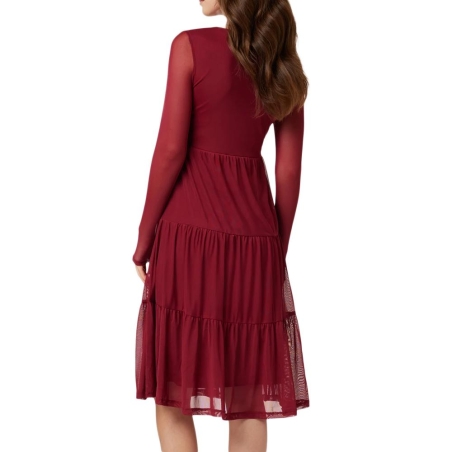 Robe Rouge Femme Vila Volettis Mesi