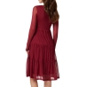 Robe Rouge Femme Vila Volettis Mesi