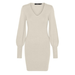 Robe Pull Beige Clair Femme Vero Moda Holly