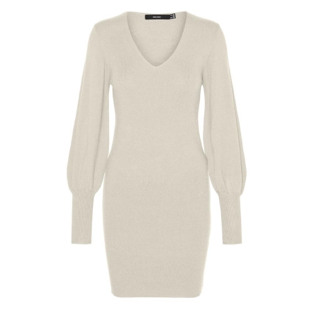 Robe Pull Beige Clair Femme Vero Moda Holly