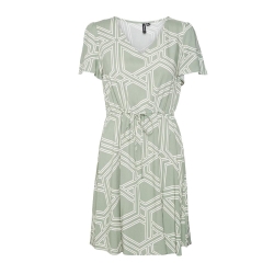 Robe Blanc/Vert Femme Vero Moda Vmeasy Joy