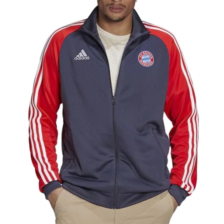Bayern Munich Veste Gris/Rouge Homme Adidas 22/23
