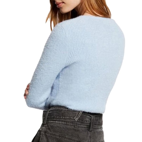 Pull Bleu Clair Femme Morgan Moove
