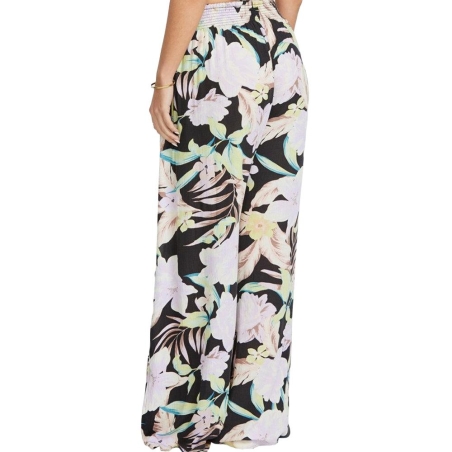 Pantalon Noir à Fleurs Femme Billabong Split Spirit