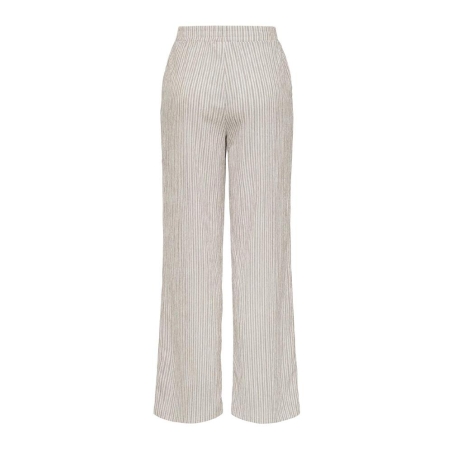 Pantalon Blanc/Marron Femme JDY Ocean