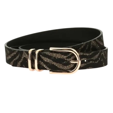 Ceinture Noir/Doré Femme Morgan 3ZEDO