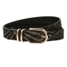 Ceinture Noir/Doré Femme Morgan 3ZEDO