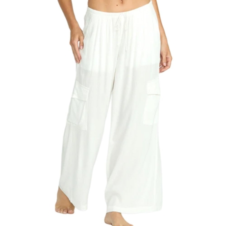 Pantalon Blanc Femme Billabong Beach Babe Cargo