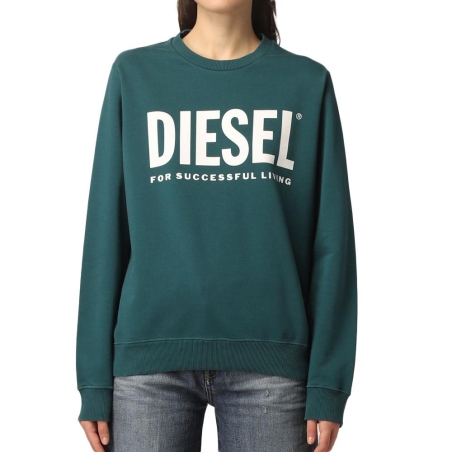 Sweat Bleu Canard Femme Diesel Fangs