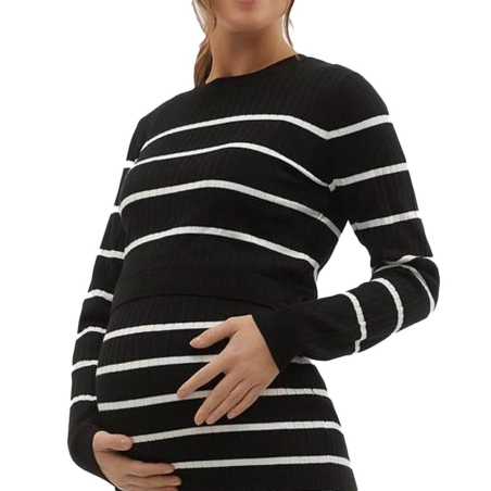 Pull Noir Femme Mamalicious Newsiv