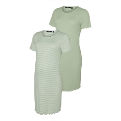 Lot x2 Robe de Grossesse Verte Femme Vero Moda Maternity Jill2