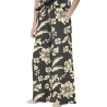 Pantalon fluide Imprimé Noir/Beige Femme JDY Life Palazzo