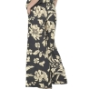 Pantalon fluide Imprimé Noir/Beige Femme JDY Life Palazzo