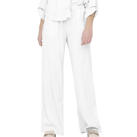 Pantalon fluide Blanc Femme JDY Caya