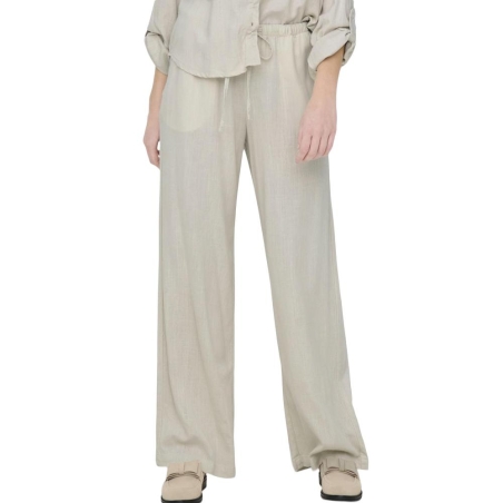 Pantalon fluide Écru Femme JDY Caya