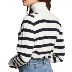 Pull Blanc/Marine Femme Morgan MLAGON