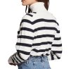 Pull Blanc/Marine Femme Morgan MLAGON