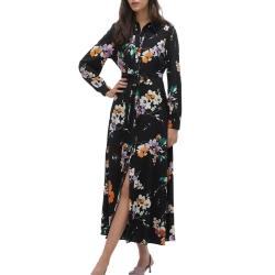 Robe Noire à Moifs Femme Vero Moda Shilah Naja