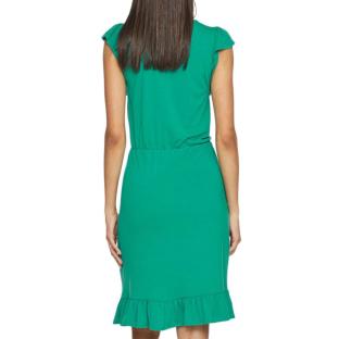 Robe Verte à volants Femme Vila Mooney