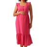 Robe Rose Femme Mamalicious Caileen