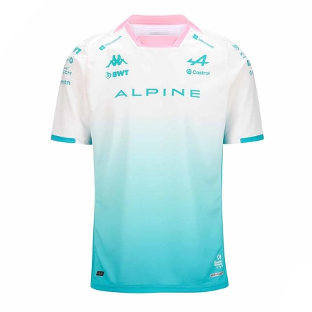 Maillot Blanc/Rose Homme Kappa Kombat