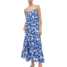Robe Blanc/Bleu à Motifs Femme Vero Moda Easy Joy