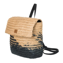 Sac à Dos en Paille Beige/Marine Femme Roxy Mysterious Boar