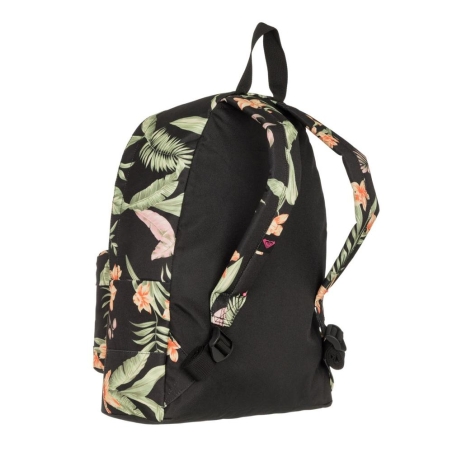 Sac à Dos Noir à Fleurs Femme Roxy Sugar Baby
