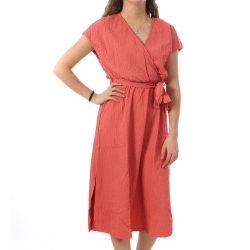 Robe Rouge Femme Vila Laka