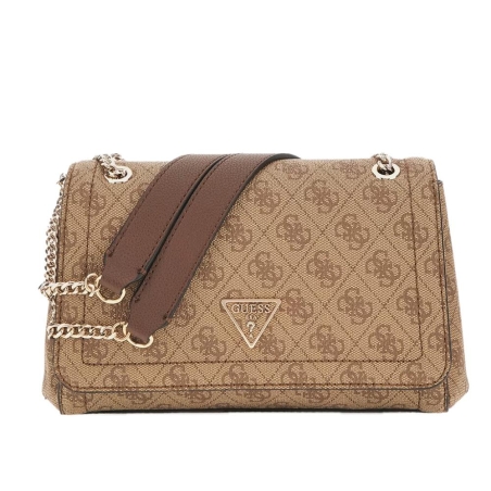 Sac à Bandoulière Marron/Beige Femme Guess Noelle