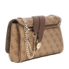 Sac à Bandoulière Marron/Beige Femme Guess Noelle