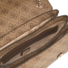 Sac à Bandoulière Marron/Beige Femme Guess Noelle