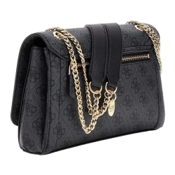 Sac à Bandoulière Noir/Doré Femme Guess Noelle