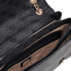 Sac à Bandoulière Noir/Doré Femme Guess Noelle